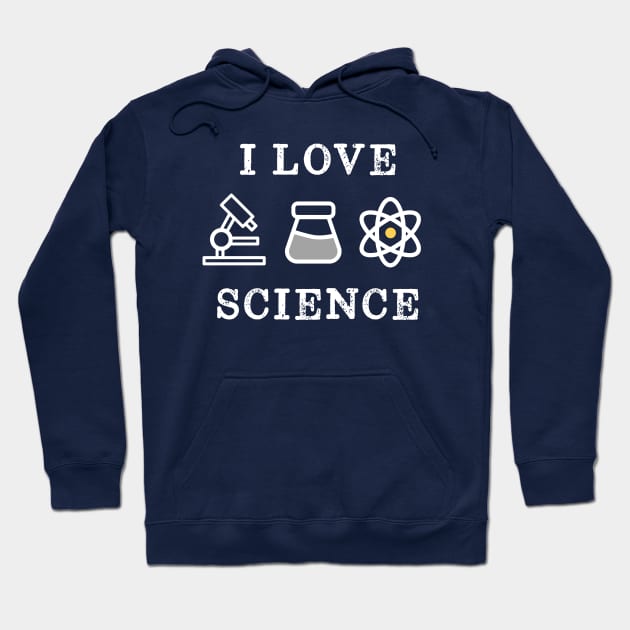 I Love Science Retro Vintage Hoodie by happinessinatee
